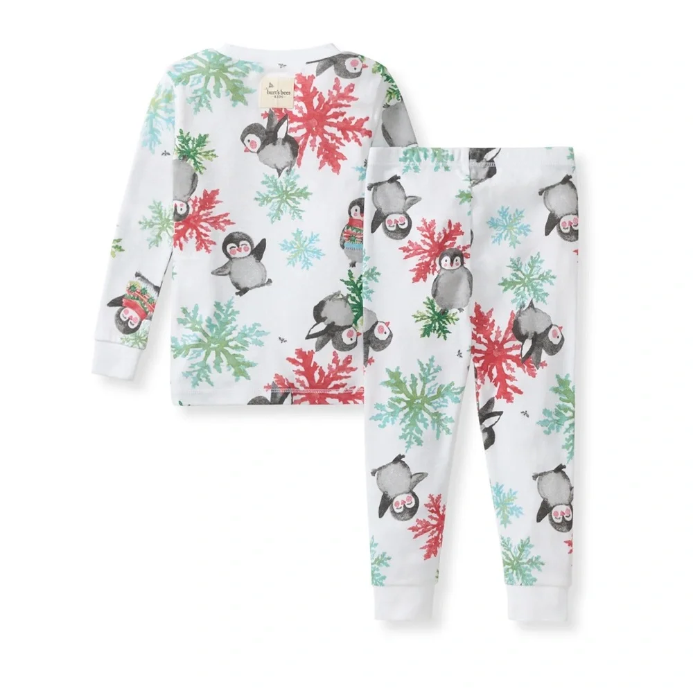 Burt's Bees Baby Cozy Penguin PJ Set | 3T